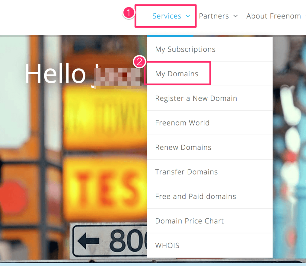 Freenom_services_mydomains
